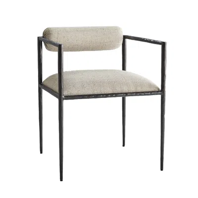 Scout & Nimble Barbana Gray Textured Pewter Chair