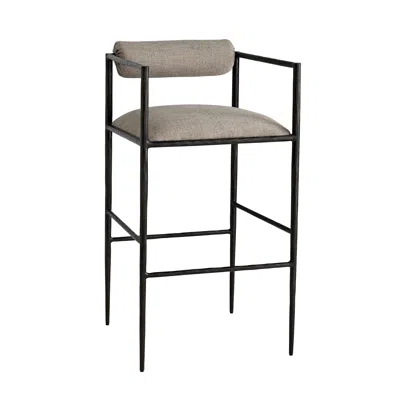 Scout & Nimble Barbana Natural Black Iron Bar Stool
