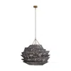 Scout & Nimble Barton Dark Gray Raffia Pendant