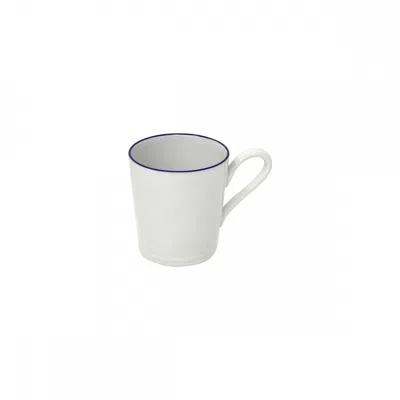Scout & Nimble Beja Ceramic Stoneware Mug, Set Of 6   White & Blue