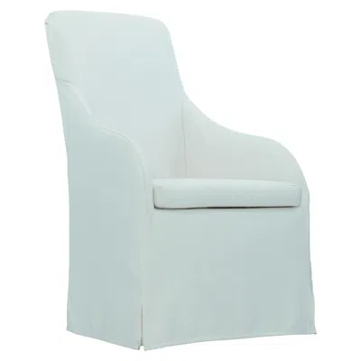 Scout & Nimble Bellair White Outdoor Dining Chair With Waterfall Skirt