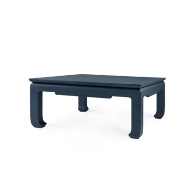 Scout & Nimble Bethany Lacquered Linen Large Square Coffee Table