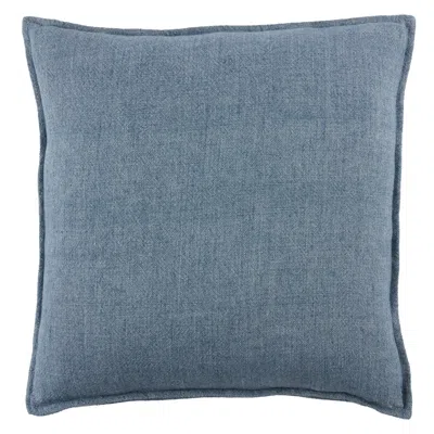 Scout & Nimble Blanche Solid Blue Pillow