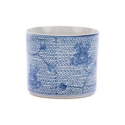 Scout & Nimble Blue & White Chain Orchid Pot