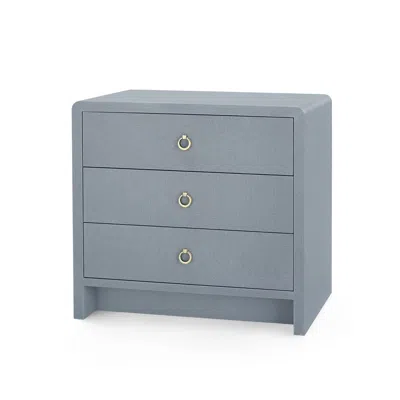 Scout & Nimble Bryant Linen 3 Drawer Side Table