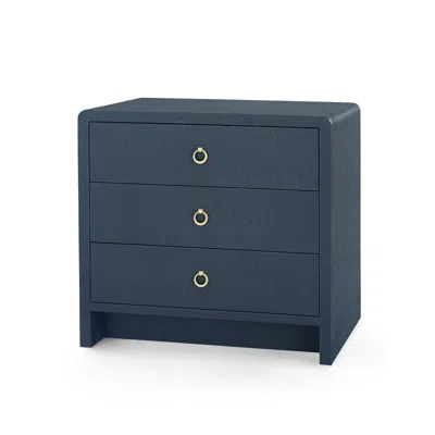 Scout & Nimble Bryant Linen 3 Drawer Side Table