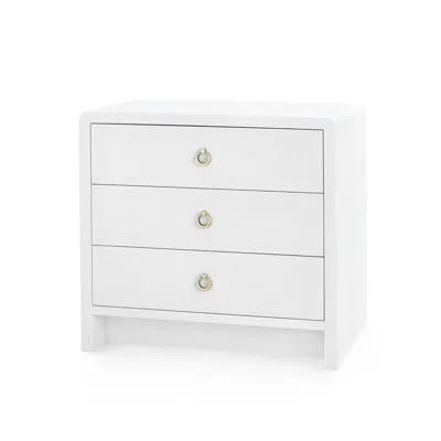 Scout & Nimble Bryant Linen 3 Drawer Side Table