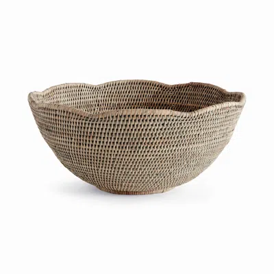 Scout & Nimble Burma Rattan Scalloped Edge Bowl
