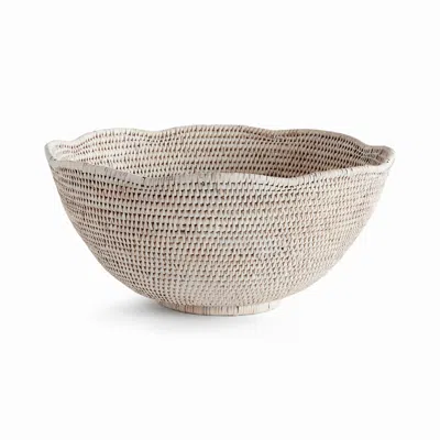 Scout & Nimble Burma Rattan Scalloped Edge Bowl