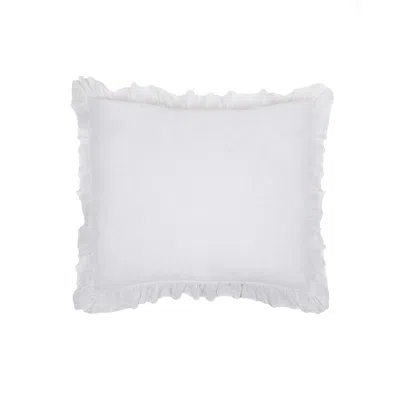 Scout & Nimble Charlie Linen Euro Sham   White