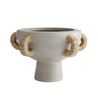 Scout & Nimble Clyde Fossil Gray Terracotta Centerpiece