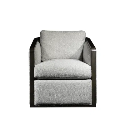 Scout & Nimble Colby Glenn Frost Performance Fabric Occasional Swivel Chair