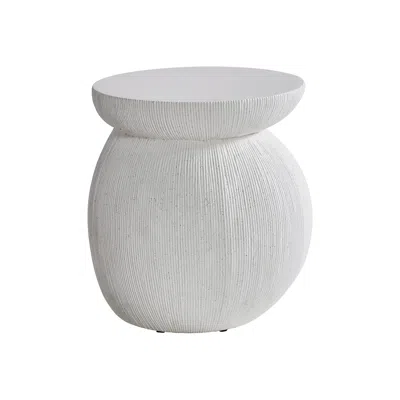 Scout & Nimble Corsica White Ceramic Outdoor Accent Table
