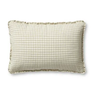 Scout & Nimble Dinah Ivory  / Moss Pillow