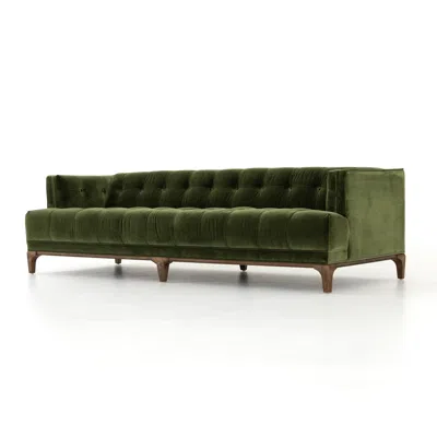 Scout & Nimble Dylan Sapphire Olive Upholstered Sofa