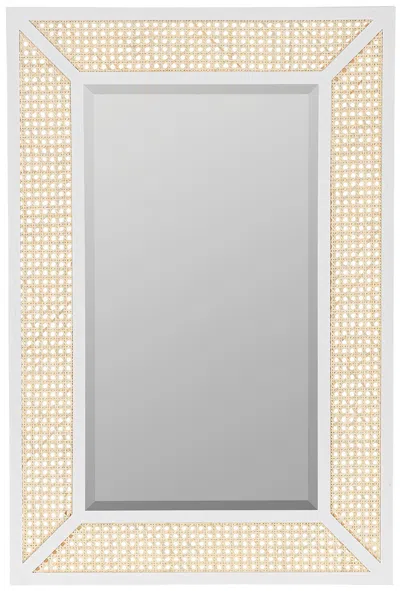 Scout & Nimble Dylan White Cane Wall Mirror
