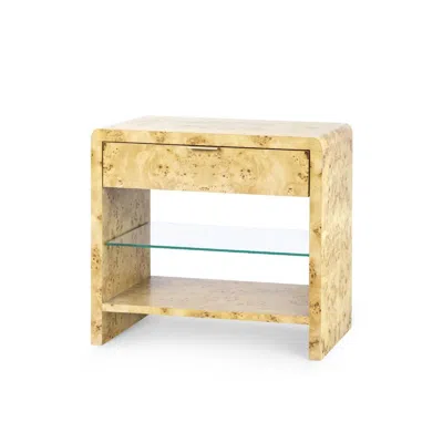 Scout & Nimble Emil 1 Drawer Burl Wood Side Table