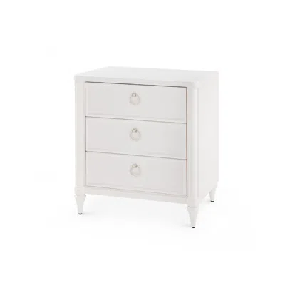 Scout & Nimble Fairfax 3 Drawer White Wood Side Table