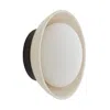 Scout & Nimble Glaze Small Ivory Stained Ceramic Sconce