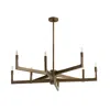 Scout & Nimble Griff Antique Gold Brass Steel Chandelier