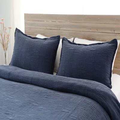 Scout & Nimble Harbour Cotton Navy King Coverlet