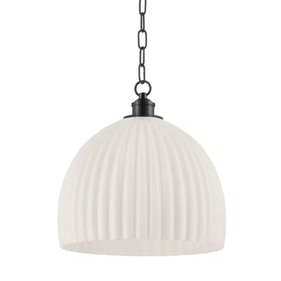 Scout & Nimble Hillary Large Old Bronze Fluted Pendant Light