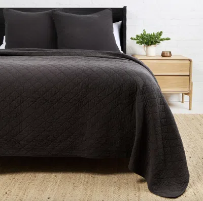 Scout & Nimble Huntington Cotton King Coverlet   Midnight