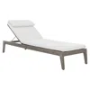 Scout & Nimble Ibiza Weathered Teak Outdoor Chair With Cream Cushions