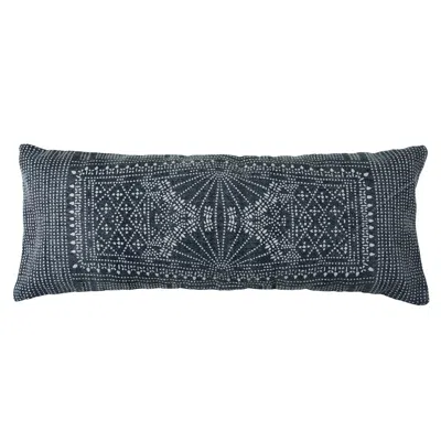 Scout & Nimble Indigo Batik Lumbar Pillow   Indigo Batik