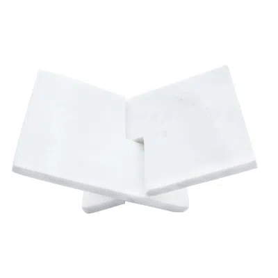 Scout & Nimble Interlocking White Marble Book Holder