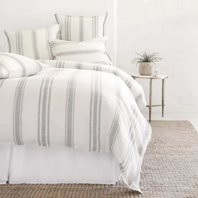 Scout & Nimble Jackson Cream / Grey Linen King Duvet Cover