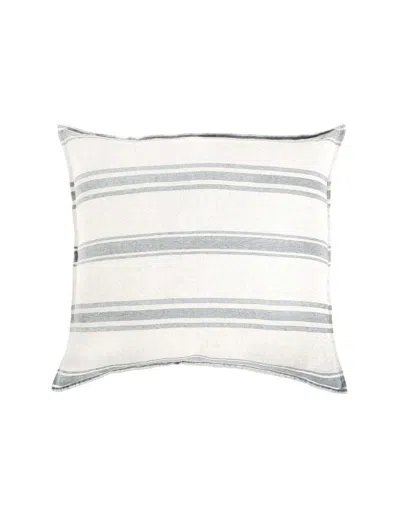 Scout & Nimble Jackson Linen Euro Sham   Cream / Grey