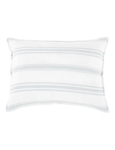 Scout & Nimble Jackson Linen King Sham   White /  Ocean