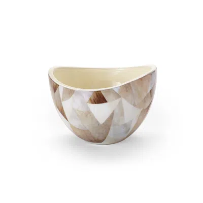 Scout & Nimble Jake Small Cream Wooden Bowl
