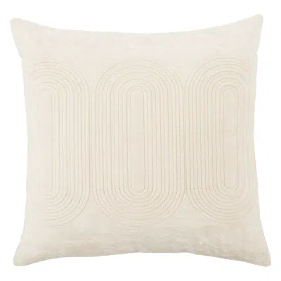 Scout & Nimble Joyce Ivory/ Gold Geometric Pillow