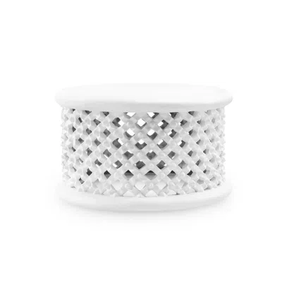 Scout & Nimble Kano White Drum Coffee Table