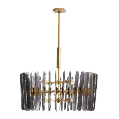 Scout & Nimble Klaus Smoke Gray Glass Chandelier