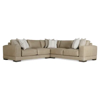 Scout & Nimble Lars Leather 3 Piece Sectional In Nude