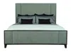 Scout & Nimble Linea Upholstered Cerused Charcoal Panel Bed