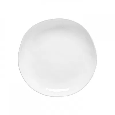 Scout & Nimble Livia Ceramic Stoneware Lustrous Dinner Plate, Set Of 6   White