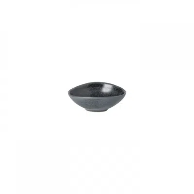 Scout & Nimble Livia Ceramic Stoneware Mini Oval Bowl, Set Of 6   Matte Black