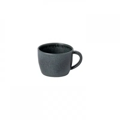 Scout & Nimble Livia Ceramic Stoneware Mug, Set Of 6   Matte Black