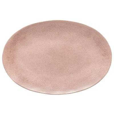 Scout & Nimble Livia Large Mauve Rose Ceramic Stoneware Oval Platter