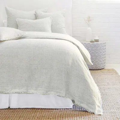 Scout & Nimble Logan Olive Linen Queen Duvet Cover