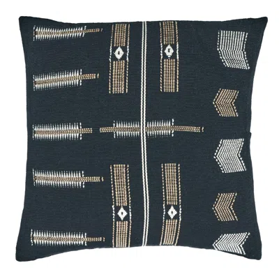 Scout & Nimble Longkhum Tribal Black/ Tan Pillow