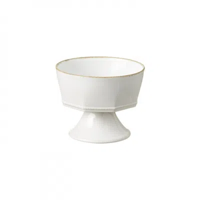 Scout & Nimble Luzia Cloud White Ceramic Stoneware Footed Bowl