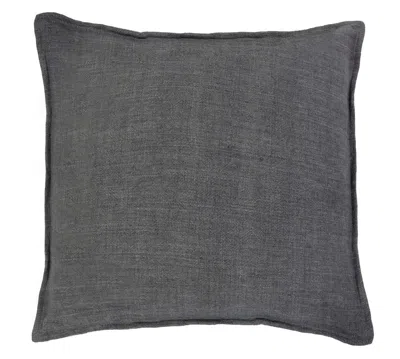 Scout & Nimble Montauk Linen Euro Sham   Charcoal