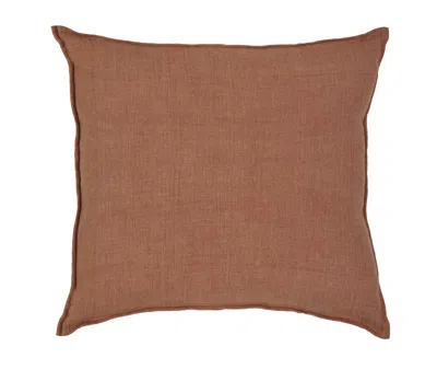 Scout & Nimble Montauk Linen Euro Sham   Terra Cotta