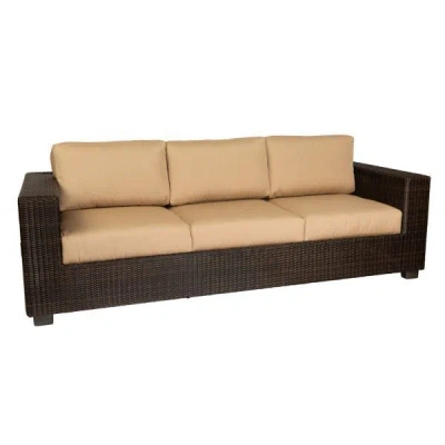 Scout & Nimble Montecito Canvas Misty Blue Outdoor Modern Woven Sofa