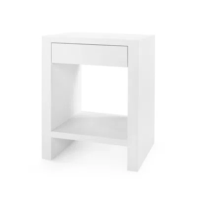 Scout & Nimble Morgan Grasscloth 1 Drawer Side Table